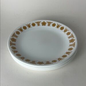 Corelle Butterfly Gold Vintage 8.5" Salad Plates set 6 plates T Swift Anti-Hero